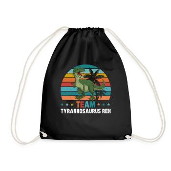 Dinosaur Funny Dino Lover - Team Tyrannosaurus Rex - Turnbeutel - Schwarz - Vorne