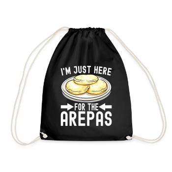 Venezolanische Arepas - Turnbeutel - Schwarz - Vorne