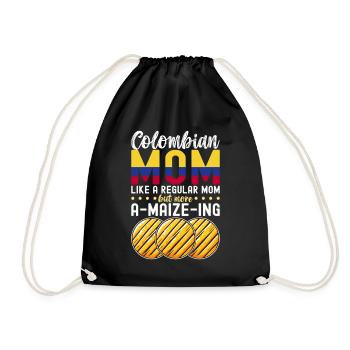 Venezolanische Arepas - Turnbeutel - Schwarz - Vorne