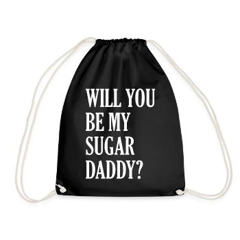 Serez-vous mon Sugar Daddy - Sac de sport léger - noir - Devant