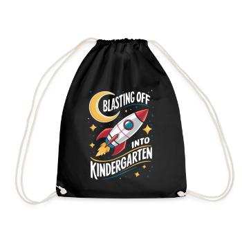Départ de la maternelle pour la rentrée scolaire - Sac de sport léger - noir - Devant