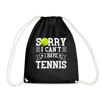 Drôle de joueur de tennis - Sac de sport léger - noir - Devant
