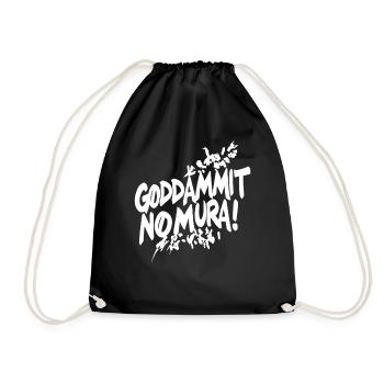 Goddammit Nomura – Zerstörungs Design - Turnbeutel - Schwarz - Vorne