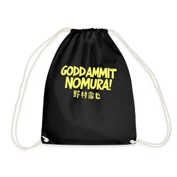 Goddammit Nomura – Japanisch Design - Turnbeutel - Schwarz - Vorne