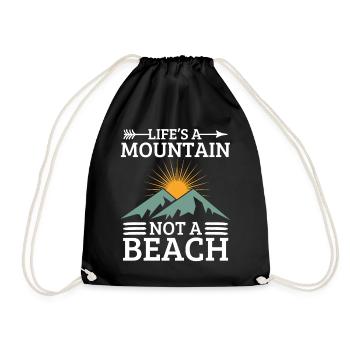 Slogan de motivation alpinisme nature - Sac de sport léger - noir - Devant