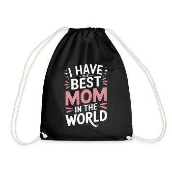 Fête des mères Maman Chère maman maman disant - Sac de sport léger - noir - Devant