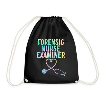 Infirmière médico-légale examinatrice Tie Dye Funny Healthcare - Sac de sport léger - noir - Devant