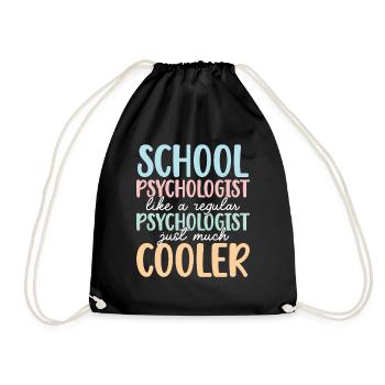 Psychologue scolaire Psychologie scolaire - Sac de sport léger - noir - Devant