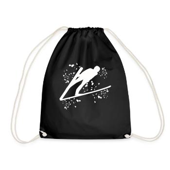 Vol à ski Ski nordique Saut à ski - Sac de sport léger - noir - Devant