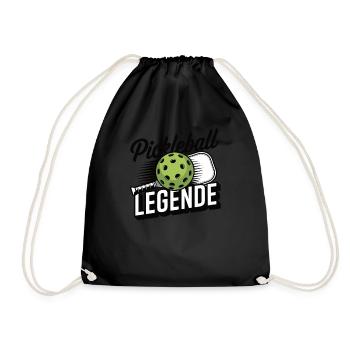 Pickleball Legende - Turnbeutel - Schwarz - Vorne