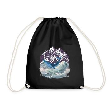 Animaux marins Poissons Poisson Mer Sous-marin - Sac de sport léger - noir - Devant