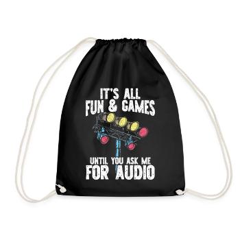 Lighting technician Lighting technician Lighting technology - Drawstring Bag - black - Front