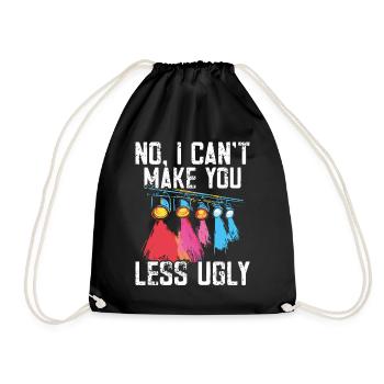 Lighting technician Lighting technician Lighting technology - Drawstring Bag - black - Front