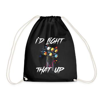 Lighting technician Lighting technician Lighting technology - Drawstring Bag - black - Front