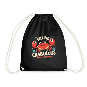 Feeling Crabulous - Turnbeutel - Schwarz - Vorne