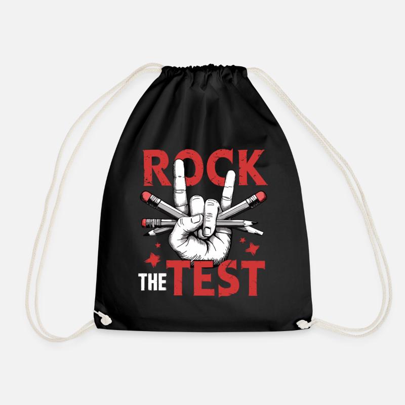 Rock the Test - Prüfungshelden - Turnbeutel - Schwarz