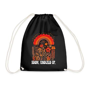 Infertility awareness IVF fertilization - Drawstring Bag - black - Front