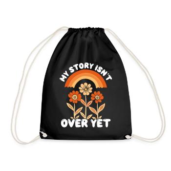 Awareness of Infertility IVF Fertilization - Drawstring Bag - black - Front