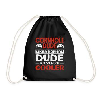 Cornhole Dude Cooler Cornhole Lover - Turnbeutel - Schwarz - Vorne