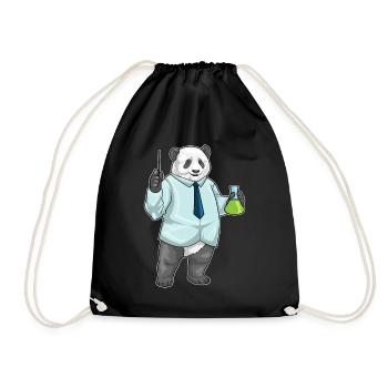 Panda Chemistry Teacher School - Drawstring Bag - black - Front