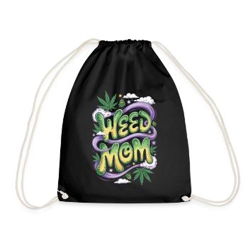 Cadeau de chemise Stoner Mom - Sac de sport léger - noir - Devant
