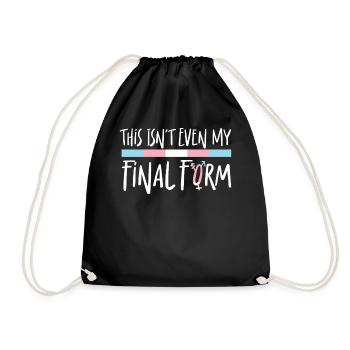 Transgender Trans LGBT Pride - Drawstring Bag - black - Front