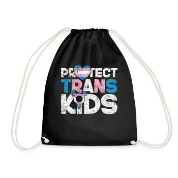 Fierté LGBT transgenre - Sac de sport léger - noir - Devant