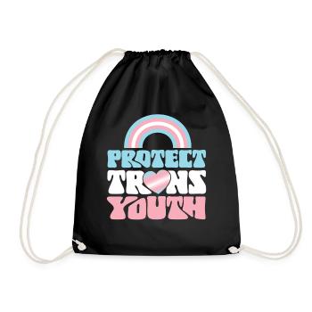 Fierté LGBT transgenre - Sac de sport léger - noir - Devant