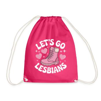 Let’s Go Lesbiennes Lesbienne - Sac de sport léger - fuchsia - Devant