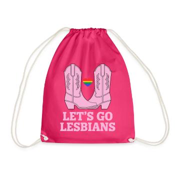 Let’s Go Lesbiennes Lesbienne - Sac de sport léger - fuchsia - Devant