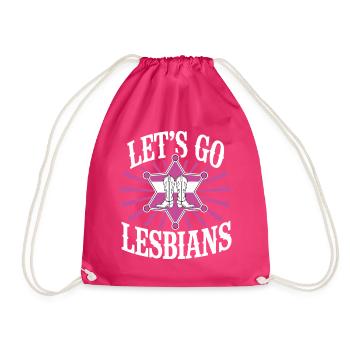 Let’s Go Lesbiennes Lesbienne - Sac de sport léger - fuchsia - Devant
