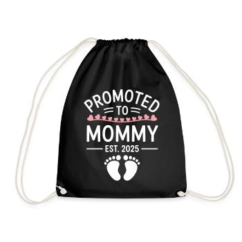 Maternity Shirt 2025 - Drawstring Bag - black - Front