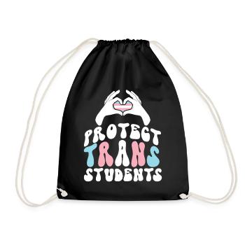 Fierté LGBT transgenre - Sac de sport léger - noir - Devant