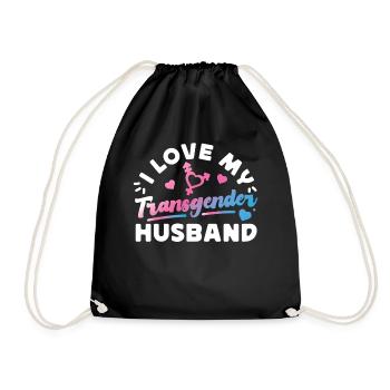 Transgender Trans LGBT Pride - Turnbeutel - Schwarz - Vorne