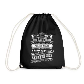 Quilting Love Quilting - Drawstring Bag - black - Front