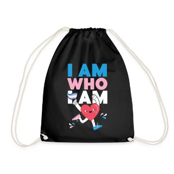 Fierté LGBT transgenre - Sac de sport léger - noir - Devant