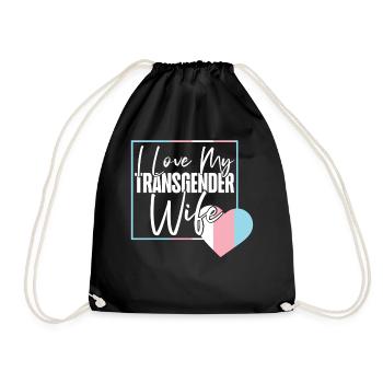 Fierté LGBT transgenre - Sac de sport léger - noir - Devant