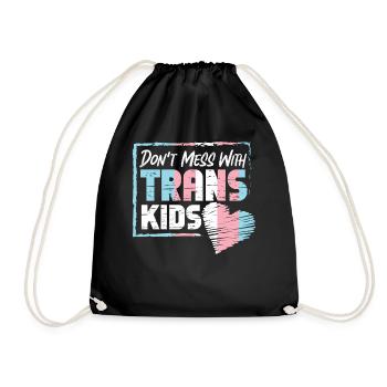 Fierté LGBT transgenre - Sac de sport léger - noir - Devant