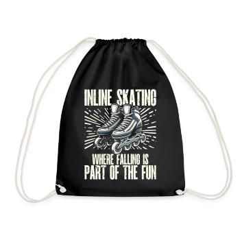 Inline Skating Rollerblading Inline Skates - Turnbeutel - Schwarz - Vorne