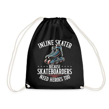Inline Skating Rollerblading Inline Skates - Turnbeutel - Schwarz - Vorne