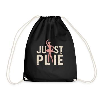 Just plié - Drawstring Bag - black - Front