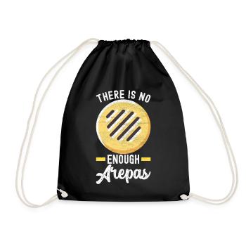 Venezolanische Arepas - Turnbeutel - Schwarz - Vorne