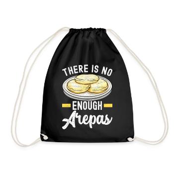 Venezolanische Arepas - Turnbeutel - Schwarz - Vorne
