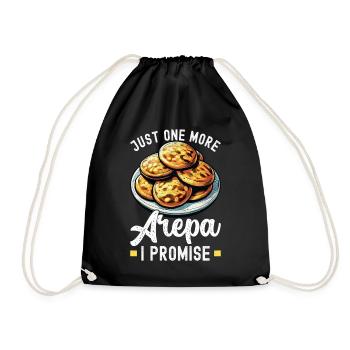 Venezolanische Arepas - Turnbeutel - Schwarz - Vorne
