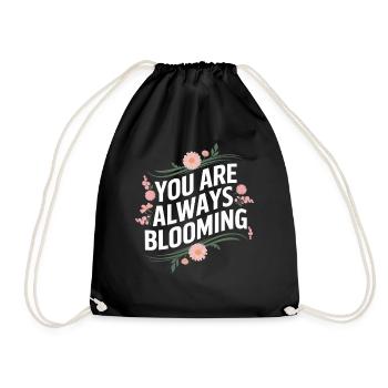 Vous êtes toujours en train de vous épanouir - Sac de sport léger - noir - Devant