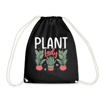 Plant Lady - Turnbeutel - Schwarz - Vorne