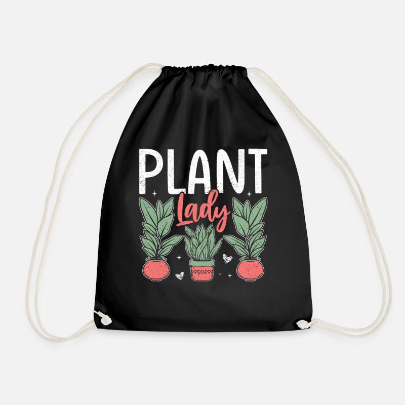 Plant Lady - Turnbeutel - Schwarz