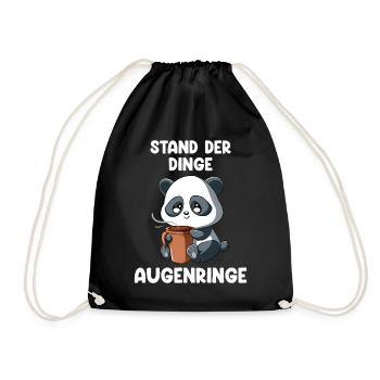 Stand Der Dinge Augenringe - Turnbeutel - Schwarz - Vorne