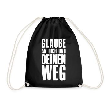 Believe in yourself and your path - Entrepreneur - Drawstring Bag - black - Front