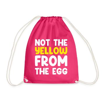 Not The Yellow From The Egg - Turnbeutel - Fuchsia - Vorne